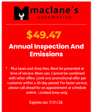 Annual Inspections Emissions