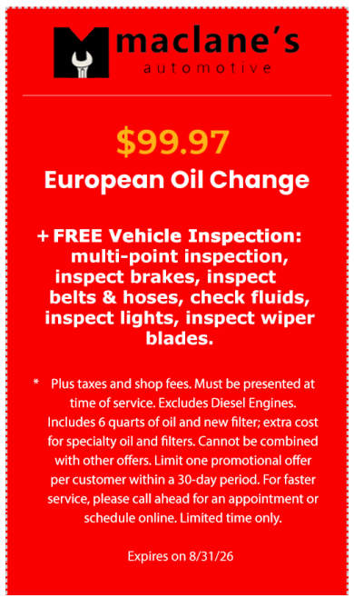 European Oil Change