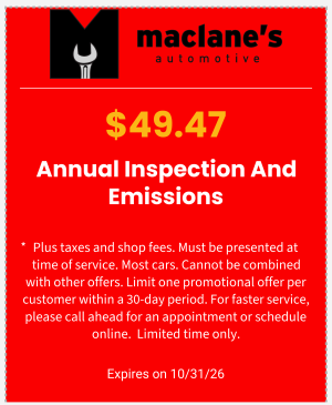 Annual Inspections Emissions
